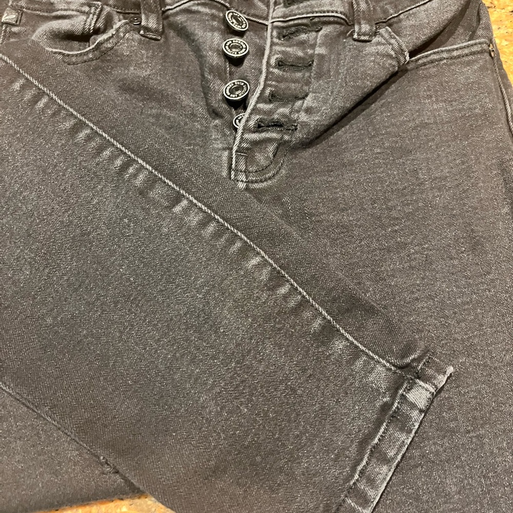 KanCan Charcoal Button-Fly Jeans
